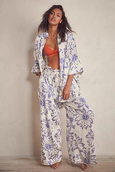 Goddess Sleep Shirt | Free People Pajamas Cute, 2023 Outfits, Bold Floral Print, Free People Intimates, Sleep Shirt, Bohemian Clothes, Boho Women, Lounge Pants, Boho Clothing