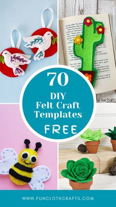 the top ten crafts for kids to make with felt flowers and succulents