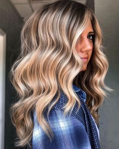 Rooted Bronde Hair with Highlights Wigs 100% Real Human Hair for Caucasian Shades Of Blonde Hair, Pale Blonde Hair, Copper Blonde Hair Color, Root Smudge, White Blonde Hair, Hair With Highlights, Beautiful Blonde Hair, Bronde Hair, Cool Blonde Hair