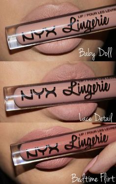 NYX Lingerie lippie colors Nails Ideas Matte, Trendy Nails Ideas, Nyx Lingerie, Permanente Make-up, Lip Gloss Colors, Makijaż Smokey Eye, Beauty Makeup Tips, Drugstore Makeup, Lipstick Makeup