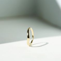 Wave Band– GRACE LEE Gold Stackable Rings With Polished Finish And Modern Twist, Yellow Gold Thick Band Wedding Ring Fine Jewelry, Minimalist Yellow Gold Thick Band Wedding Ring, Timeless Gold Band With Polished Finish, Modern 14k Gold Thick Band For Wedding, 14k Gold Round Band For Formal Occasions, Yellow Gold Round Band With Polished Finish, 14k Gold Formal Round Band, Modern 14k Gold Wedding Band With Thick Shape