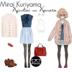 Anime Inspired Outfits Casual, Mirai Kuriyama, Beyond The Boundary, Nerd Fashion