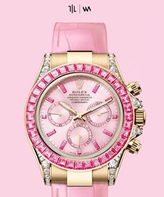 Pink rolex 50 Shades Of Pink, Life Code, Sweet Like Candy, Balenciaga Track, Pink Vibes, Future Lifestyle, Rolex Oyster Perpetual, Oyster Perpetual, Everything Pink