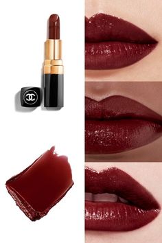 Chanel Makeup Aesthetic, Crimson Red Lipstick, Ideas What To Draw, Red Brown Lipstick, Red Velvet Lipstick, Fall Lipstick Colors, Dark Red Lipstick, Lipstick Dark Red