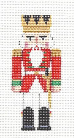 a cross stitch pattern of a nutcracker