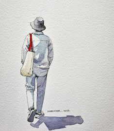 Watercolor Of People, Watercolor Human Figures, People Watercolor, Live Sketch, Human Sketch, Sketches Of People, Human Figure Drawing, Watercolor Paintings For Beginners, Figure Sketching