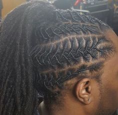 locs Male Locs, Locs Ponytail, Starting Dreads, Loc Ponytail, Men With Locs, Lock Styles