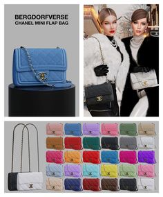 the chanel mini flap bag is available in many colors