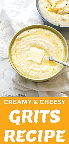 creamy and cheesy grits recipe with cheese