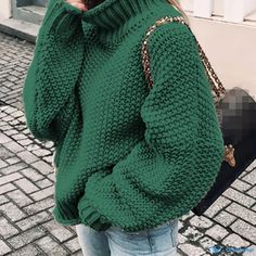 Orcajump - Solid Turtle Neck Pullover Sweater, Casual Long Sleeve Sweater For Fall & Winter, Women's Clothing Cute Turtleneck Sweaters, Turtle Neck Sweatshirt, Poses Photography, Turtle Neck Sweater, Model Poses Photography, Floral Print Blouses, Model Poses, Short Sleeve Blouse, Printed Blouse