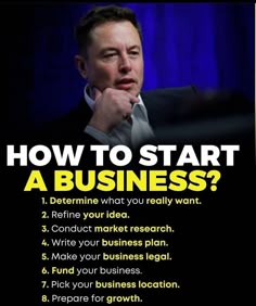 How to start business Business Entrepreneur Startups, Startup Business Plan, Business Ideas Entrepreneur, Learn Business, Business Basics, Entrepreneurship Quotes, Business Marketing Plan, Business Inspiration Quotes, Money Management Advice