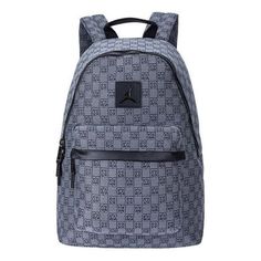 Air Jordan Monogram Backpack 'Grey' FJ6784-070 Casual Gray Backpack For Sports, Casual Gray Sports Backpack, Gray Backpack For Streetwear, Sporty Gray Standard Backpack, Gray Sports Backpack, Gray Standard Backpack For Sports, Monogram Backpack, Air Jordan, Air Jordans