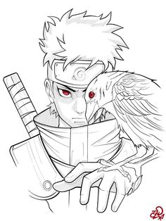 Naruto Line Art, Naruto Drawings Easy, Anime Drawings For Beginners, Naruto Painting, Art Random, Manga Tattoo, Naruto Sketch Drawing, Naruto Tattoo, Naruto Sketch