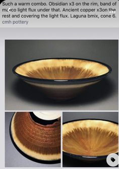 an image of a black and brown bowl