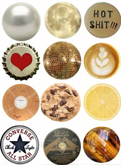 there are many different types of buttons and badges