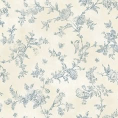 French Nightingale Blue Trail Wallpaper French Country Wallpaper, Brewster Wallpaper, Look Wallpaper, Red Toile, Toile Wallpaper, Sandberg Wallpaper, Botanical Wallpaper, Wood Wallpaper, French Cottage