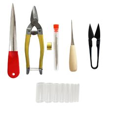 various tools are displayed on a white background