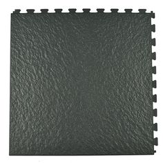 black rubber floor tiles on white background