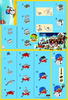 the instructions for how to build a lego boat