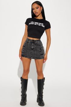 Nessa Barrett Skirt, Fashion Nova Outfits Baddie, Fashion Nova Skirt, Vegas Fashion, Fashion Nova Outfits, Fall Winter Wardrobe, Graphic Tee Shirt, Tee Shirt Print, Fashion Graphic