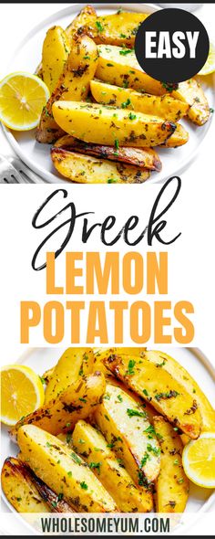 Greek Lemon Potatoes Mediterranean Recipes Potatoes, Mediterranean Diet Recipes Potatoes, Best Greek Lemon Potatoes, Slow Roasted Greek Lemon Potatoes, Yellow Potatoes Recipes Healthy, Greek Lamb Roast Lemon Potatoes, Tumeric Potatoes Recipe, Whole 30 Recipes Side Dishes