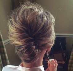 Obsessed. Updo Wedding Hairstyles, Updo Wedding, Messy Updo, Edgy Hair, Makeup Styles, Trending Hairstyles, Good Hair Day, Dream Hair, Dandruff