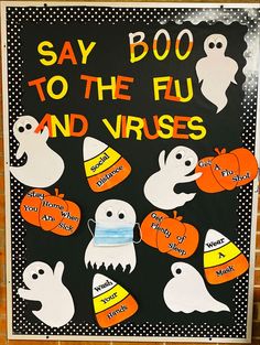 Nurse Office Halloween Decorations, Fall Bulletin Boards For Nurses Office, Halloween School Nurse Bulletin Boards, Fall Nursing Bulletin Boards, Health Department Bulletin Board, Health Room Bulletin Boards, School Nurse Bulletin Boards