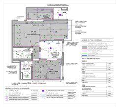 an architectural drawing shows the floor plan for a building with multiple floors and different areas