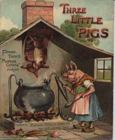 an old children's book about pigs