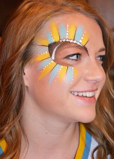 Spirit Day Face Paint School, Cheer Face Paint Ideas Football, School Spirit Face Paint, Football Face Paint, Face Oil Painting, Homecoming Spirit Week, Homecoming Spirit, Face Paint Kit