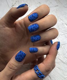 Blue Animal Print Nails, Character Nails, Star Nail Designs, Cheetah Nails, Elegant Nail Art, Leopard Print Nails, Drip Nails, Baby Nails