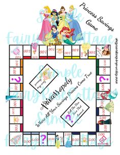 the disney princess monopoly board game