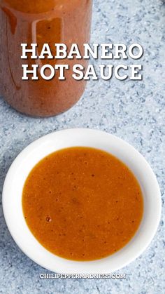 Habanero Hot Sauce looking extra inviting in a bowl. Habanero Hot Sauce Recipe, Habanero Recipes, Hot Sauce Recipe, Chili Pepper Recipes, Homemade Hot Sauce, Mexican Sauce, Habanero Hot Sauce, Spicy Chicken Recipes, Hot Sauce Recipes