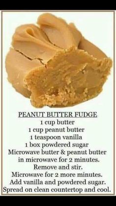 peanut butter fudge recipe with instructions