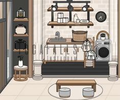 Toca World Laundry Room Ideas, Toca World Laundry Room, Toca Boca Laundry Room Ideas Aesthetic, Laundry Room Toca Boca, Toca Boca Laundry Room Ideas, Cute Toca Boca Room Ideas, Toca Boca House Ideas Aesthetic, Toca Room Ideas, Toca Boca New House