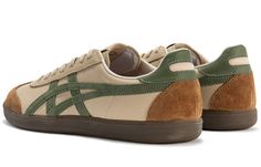 Onitsuka Tiger Tokuten Shoes 'Beige Green' 1183C086-250-KICKS CREW Fall 2024 Shoes, Shoes Beige, Cheap Sneakers, Shoes Green, Funky Shoes