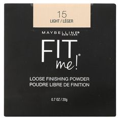 Mineral-Based Formula Helps Control Shine & Smooth Skin's TextureLightweight Translucent CoverageFresh, Natural LookCan Be Used Alone Or Over FoundationFit Me® Loose Finishing Powder is a mineral-based formula designed to help control shine and smooth skin’s texture with a hint of color. This mineral powder provides the perfect finishing touch to your makeup base. Fit Me Powder Loose, Maybelline Fit Me Loose Finishing Powder, Maybelline Compact Powder, Fit Me Powder Maybelline, Fit Me Translucent Powder, Women Supplements, Smooth Skin Texture, Maybelline New York, Mineral Powder