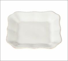 an empty white plate on a white background