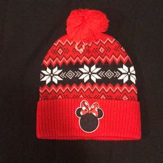 -Brand New, Never Worn!!! -Minnie Mouse -Red/Black/White -One Size Fits Most -$15 Black Minnie Mouse, Winter Hat, Kids Accessories, Black Red, Minnie Mouse, Accessories Hats, Winter Hats, Black And Red, Black White