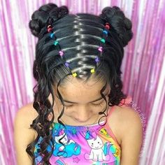 Rubber Band Hairstyles For Short Hair, Mixed Girl Hairstyles