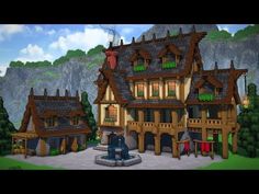 (4) Minecraft: How To Build A Medieval Tavern/Inn | Tutorial - YouTube Minecraft How To Build A Medieval Tavern/inn, Minecraft Tavern Tutorial, Minecraft Fantasy Tavern, Minecraft Inn Interior, Medieval Tavern Minecraft, Minecraft Tavern Build, Minecraft Tavern Ideas, Minecraft Tavern Interior, Inn Minecraft