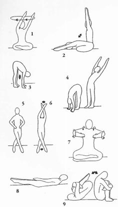 an instruction manual for how to do the splits in yoga, with diagrams and instructions