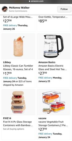 an iphone screen showing the grocery list for amazon's new store, which is on sale