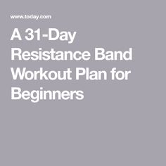 a 3 - day resistance band workout plan for beginners with the text,'a 3