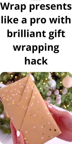 someone is wrapping presents like a pro with brilliant gift wrapping hacks for christmas