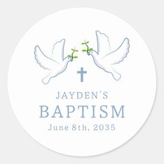 Dove Blue Boy Baptism Album Logo, Baby Needs, Note Pad