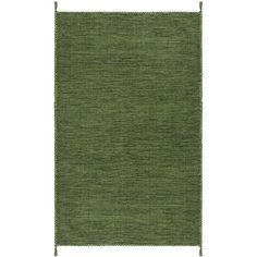 a green rug on a white background