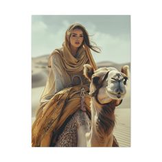 Bring the serene beauty of the desert into your home with our "Desert Grace: Elegant Woman Riding Camel Canvas." This exquisite artwork features a graceful woman dressed in flowing desert attire, riding a camel through the tranquil dunes. Her composed expression and the gentle motion of the camel create a sense of calm and elegance, perfectly captured against the backdrop of endless sand and soft sky. Ideal for those who appreciate the blend of cultural richness and natural beauty, this canvas a Desert Attire, Graceful Woman, Rich Art, Desert Life, Desert Landscaping, In The Desert, Soft Rubber, The Desert, Elegant Woman