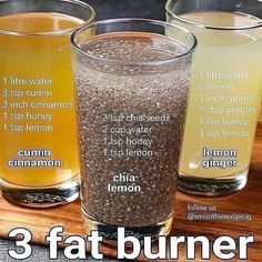 My fav is only chia seeds in water Its tasteless Fat Burning Tea, Fat Burners, Resep Diet, Healthy Drinks Smoothies, Belly Fat Drinks, Healthy Juice Recipes, Makanan Diet, Diet Drinks, Healthy Drinks Recipes