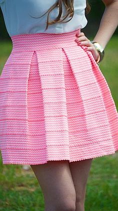 Uptown Chic Skirt, Neon Pink :: NEW ARRIVALS :: The Blue Door Boutique Simple Frock Design, Chic Skirt, Pink Door, Chic Skirts, Blue Door, Girls Boutique, Cute Casual Outfits, Preppy Style, Neon Pink